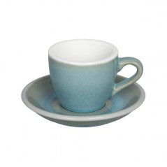 Loveramics Egg - Espresso 80 ml Cup and Saucer - Ice Blue