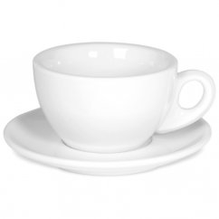 ClubHouse cup and saucer Rosa, 300 ml, white