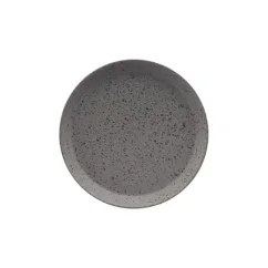 Assiette Loveramics Stone en couleur Granite, d'un diamètre de 18 cm, fabriquée en porcelaine, idéale pour le service quotidien.