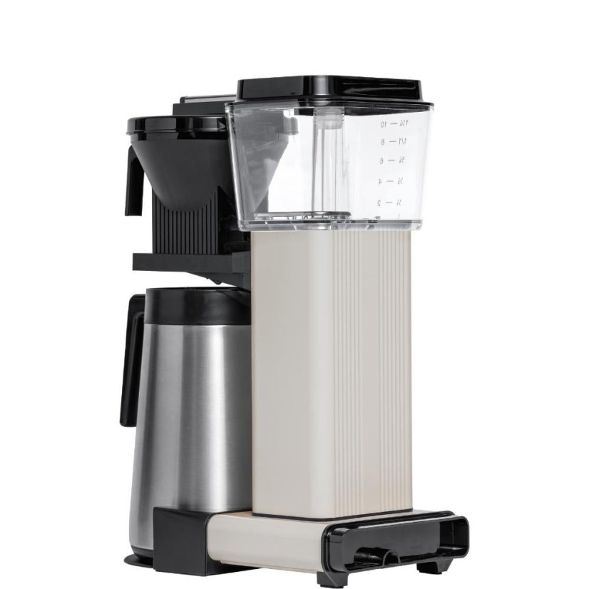 Weißer Kaffeebereiter Moccamaster KBGT 741 von Technivorm, geeignet für Liebhaber von hochwertigem Kaffee.