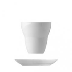 white Bellevue latte cup