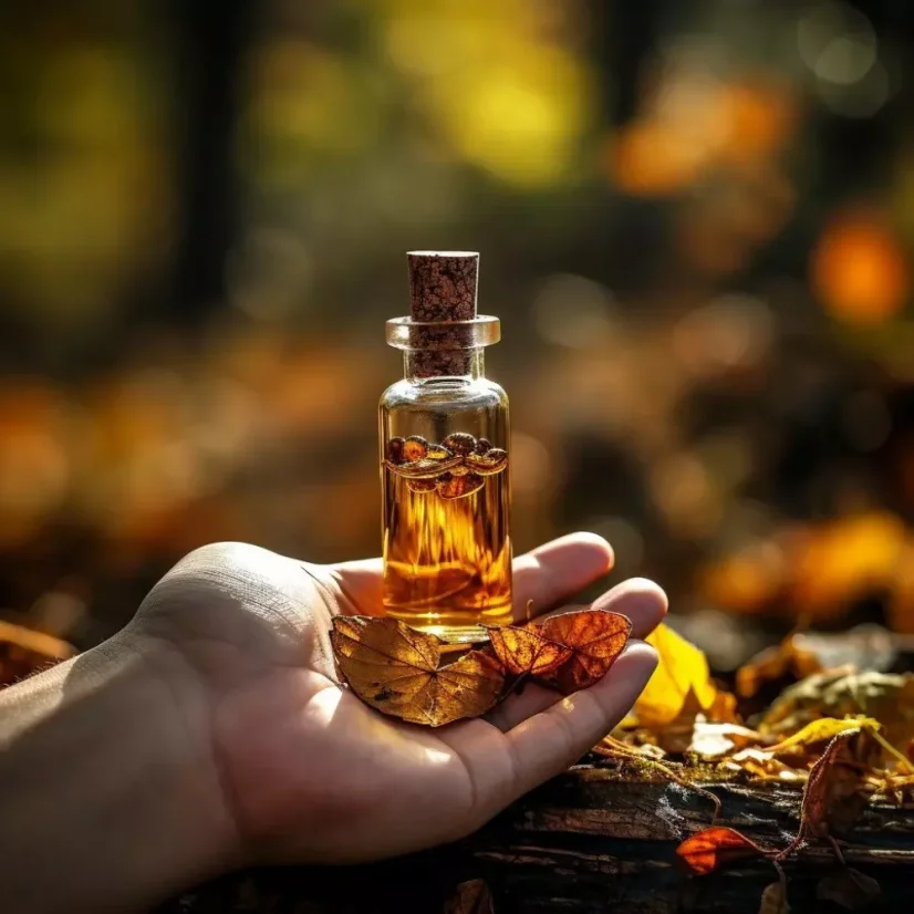Flacon d'huile essentielle d'Ajowan de 10 ml avec certification de l'agriculture durable.