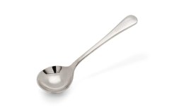 Cuillère de cupping grande, inox avec logo gravé
