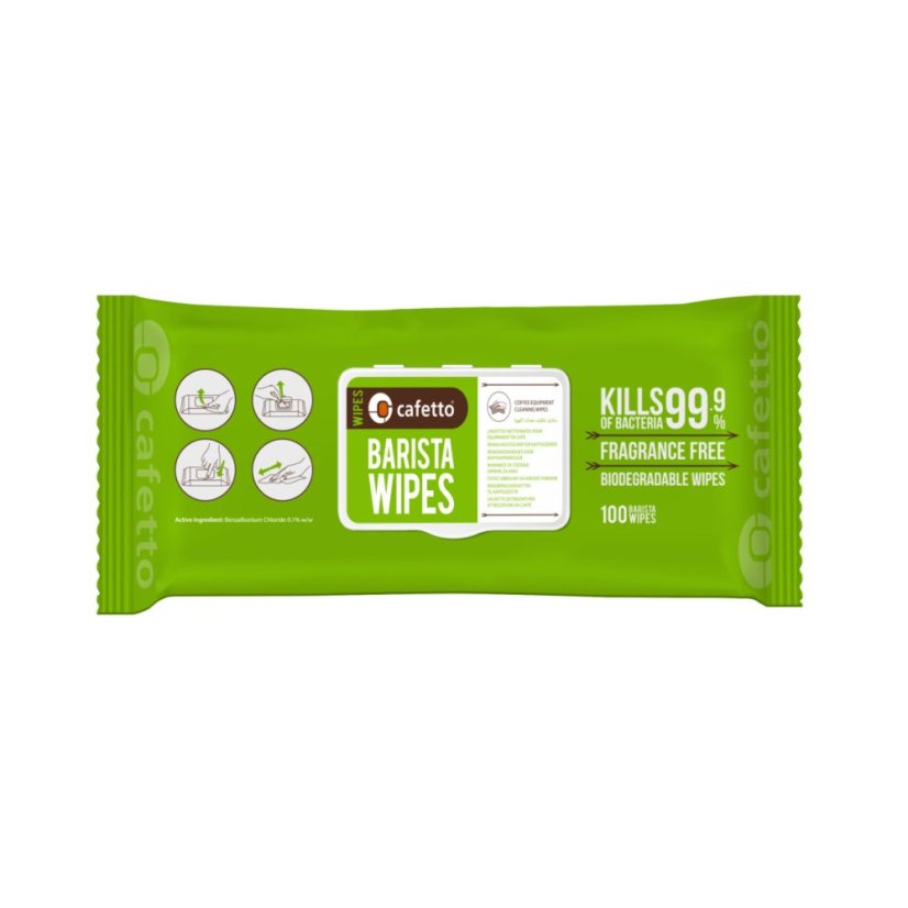 Cafetto Barista Wipes 100 pcs