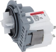 Magnéitesch Pompel ASKOLL 40 W mat wäissem Plastikskierper, siichtbarer Kupferwécklung a rouden Label Magnéitesch Pompel ASKOLL 40 W mat wäissem Plastikskierper, siichtbarer Kupferwécklung a rouden Label