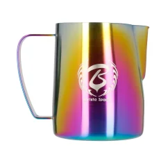 Pichet à lait Barista Space Rainbow en inox de 600 ml sur fond blanc