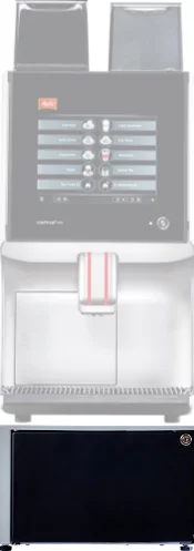 Professional automatic coffee machine Melitta Cafina XT7 with adjustable dispenser height.