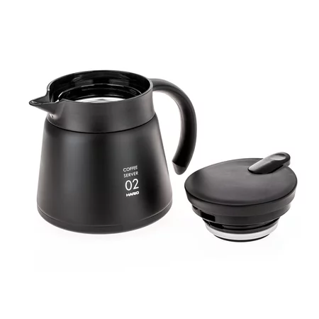 Le serveur isotherme V60-02 en noir d'une capacité de 600 ml est idéal pour conserver votre café à la température de votre choix.