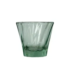 Espressoglas Loveramics Twisted mit einem Volumen von 70 ml in grüner Farbe, hergestellt aus Glas.