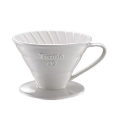 Tiamo dripper cerámico V02 blanco - Dripper pour over para café