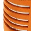 Narancssárga Barista Space Pour-Over leöntő kancsó libanyakal, 550 ml űrtartalommal, amely ideális a pontos és kontrollált vízöntéshez a kávékészítés során.