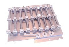 Heizelement 4500 W 380/230 V 50 Hz PKG, Set vu Widderstandspiralen op engem Montagerahmen mat Keramikisolatoren.