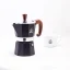 Espresso pot Forever Prestige Radica with a capacity of 160 ml, ideal for preparing three cups of coffee.