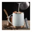 The white Asobu Ultimate Coffee Mug with a capacity of 360 ml features double-wall insulation that keeps your drink warm for a long time.