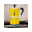 Bialetti Rainbow 3 jaune est une cafetière moka au design élégant, adaptée aux cuisinières halogènes. Bialetti Rainbow 3 jaune est une cafetière moka au design élégant, adaptée aux cuisinières halogènes.