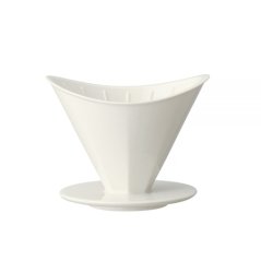 Kinto OCT keramisk dripper hvid 2 kopper - japansk porcelæn