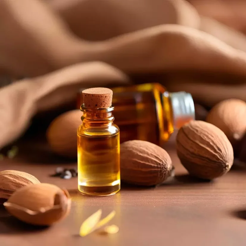 BIO Noix de muscade est une huile essentielle 100 % naturelle avec un effet énergisant, idéale pour stimuler le corps et l'esprit.