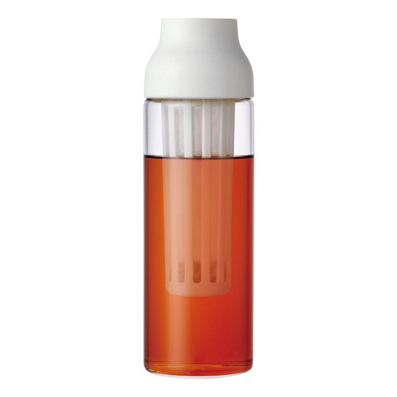 Jarra blanca Kinto Capsule para preparar cold brew de 1000 ml.