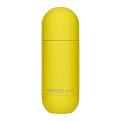 Termo botella Asobu Orb Bottle de color amarillo con capacidad de 420 ml, fabricada en acero inoxidable, ideal para mantener la temperatura de las bebidas durante los viajes. Termo botella Asobu Orb Bottle de color amarillo con capacidad de 420 ml, fabricada en acero inoxidable, ideal para mantener la temperatura de las bebidas durante los viajes.