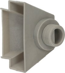 Gro rechteckeg Loftkammer aus Plastik mat engem Gewandausgang op der Säit. Gro rechteckeg Loftkammer aus Plastik mat engem Gewandausgang op der Säit.