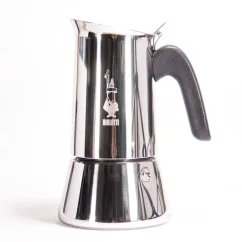 Bialetti New Venus kettle that can make up to 10 cups of coffee.