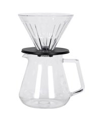 Zestaw Timemore Crystal Eye Brewer - szklany dripper+serwer 02