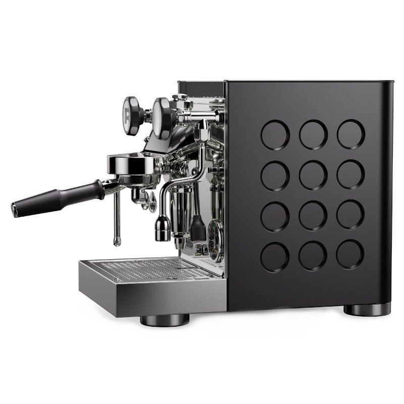 Aparat de cafea espresso manual Rocket Espresso Appartamento TCA, văzut lateral.