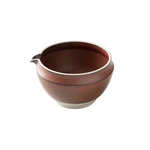 Bol à thé Origami Kataguchi marron 540ml - céramique japonaise