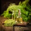 Flacon en verre avec de l'huile essentielle d'Angélique 100% naturelle d'un volume de 10 ml avec un parfum herbacé.
