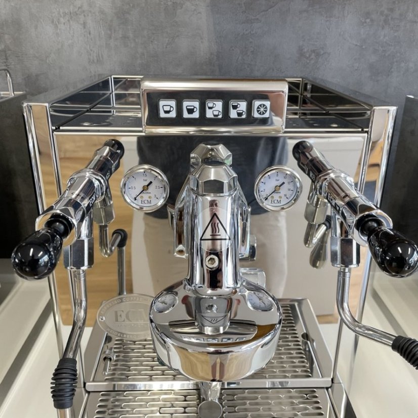 Domáci pákový kávovar ECM Elektronika II Profi od značky ECM, vhodný na prípravu profesionálneho espressa.
