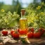 Flacon en verre de 10 ml d'huile essentielle 100 % naturelle, idéale pour une utilisation en automne.