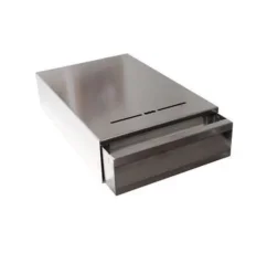 Base de acero inoxidable para molinillo Nuova Simonelli, fabricada en acero inoxidable resistente, ideal para cajones de café usados.