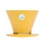The yellow pour-over dripper with a capacity of 50 ml is ideal for coffee lovers who prefer manual brewing.