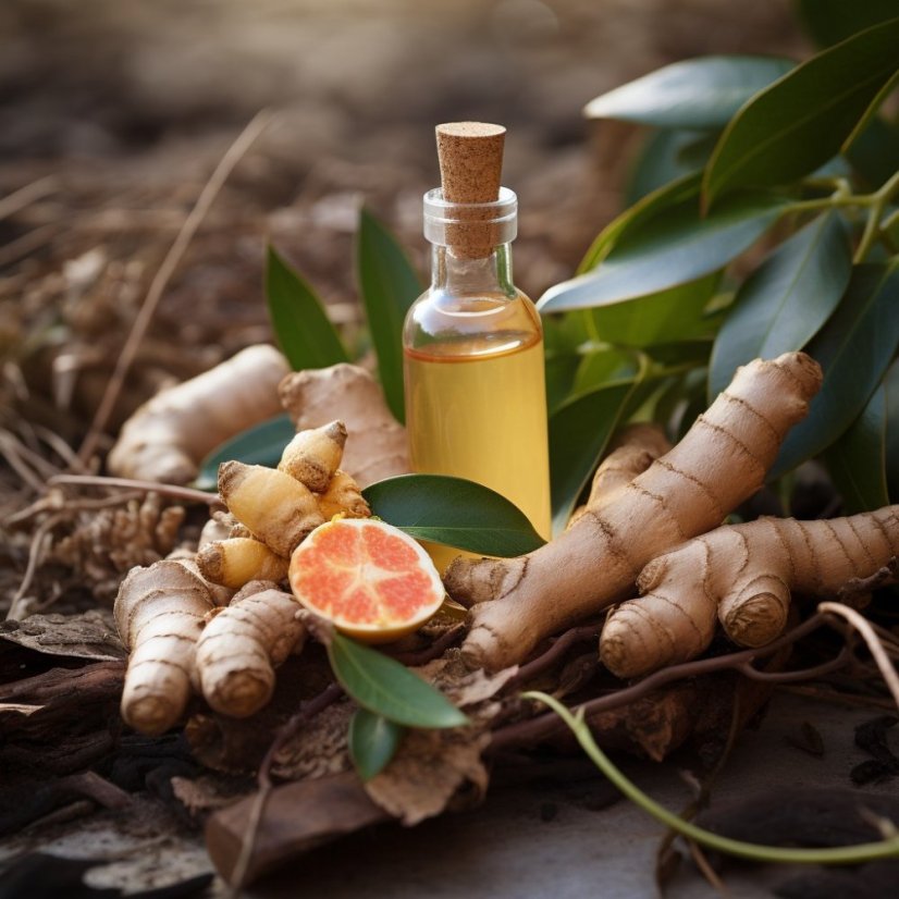 Huile essentielle de gingembre 100% naturelle, 10 ml, adaptée pour la détoxification.