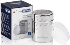 DeLonghi Kakao Streier DLSC061, aus Edelstol mat duerchlächertem Deckel, kloer Ofdeckung a Pabeierschachtel
