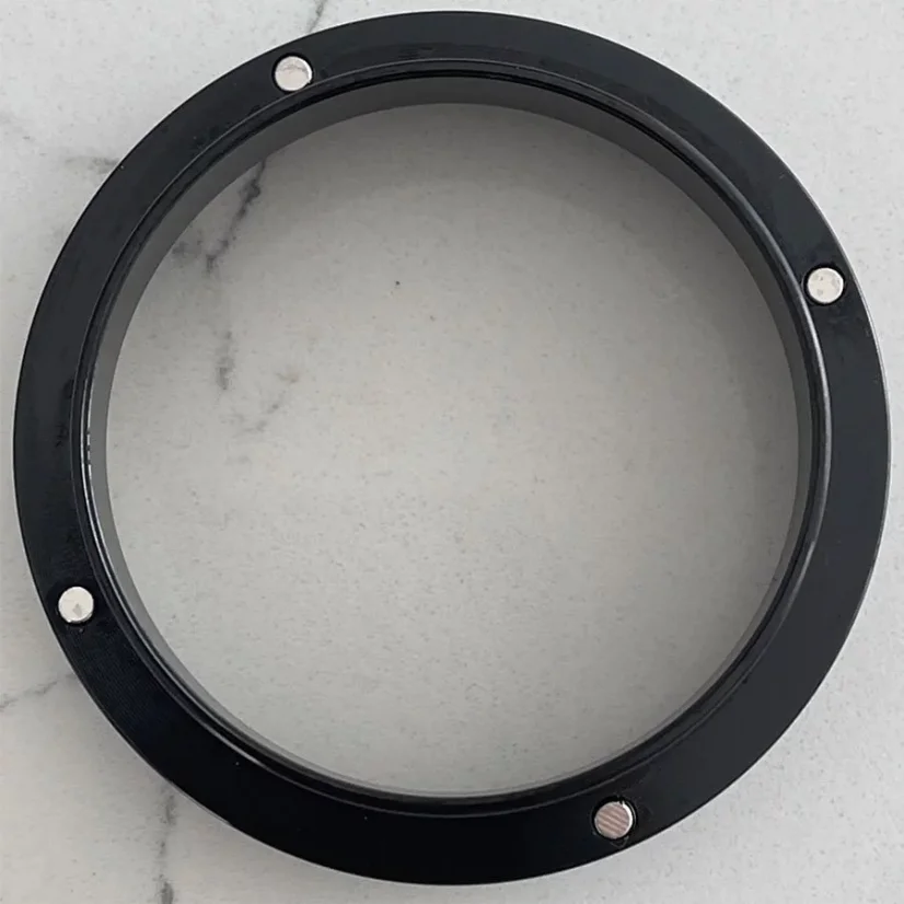 Black dosing funnel 58 mm.