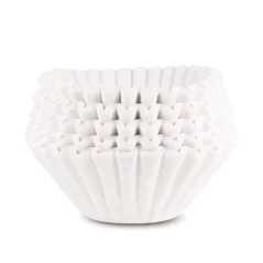 Filtres en papier blancs Fetco sur un fond blanc. Filtres en papier blancs Fetco sur un fond blanc.