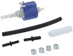 Vibratiounspompelset 28/25W 230V, mat bloem Kierper, Schläich, Kupplungen a Klammeren fir d'Schläich ze fixéieren.