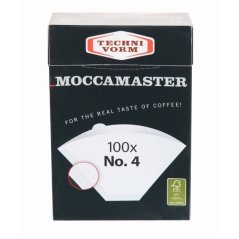 Pabeierfiltere Moccamaster Nr. 4, 100 Stéck