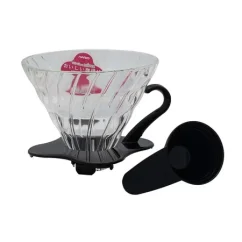Hario V60 Glas-Dripper 02 schwarz