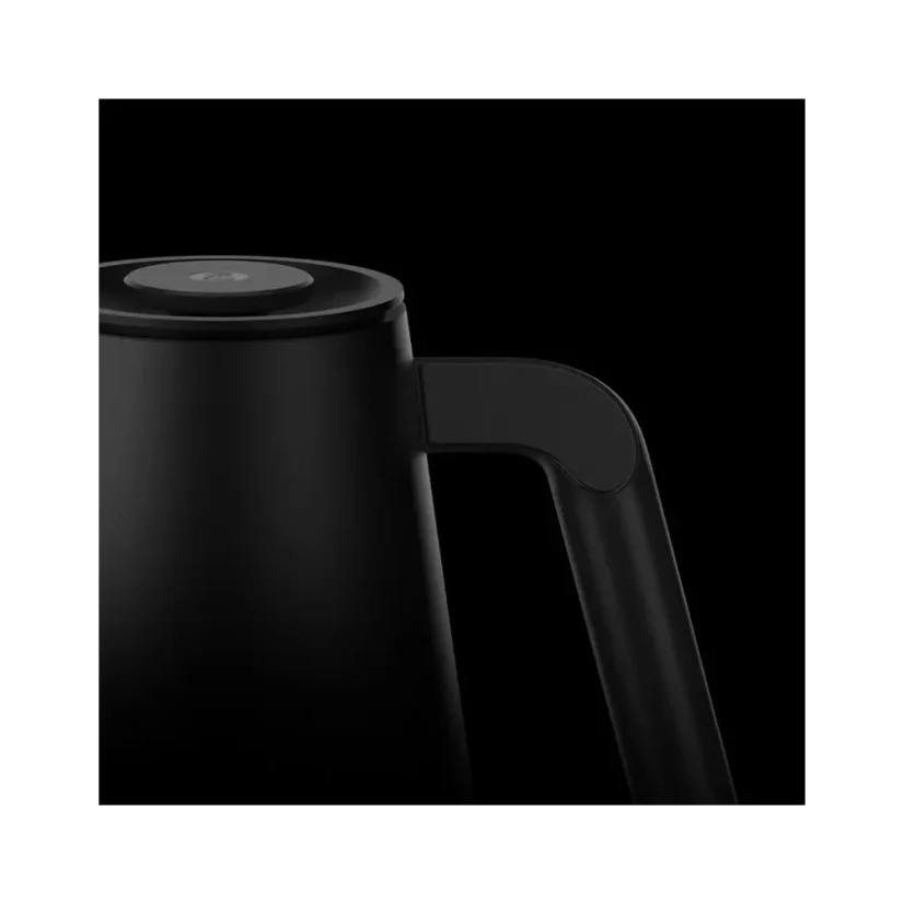 The Timemore Fish Smart Pro digital kettle in black, with a capacity of 900 ml, offers advanced temperature control for optimal beverage preparation.