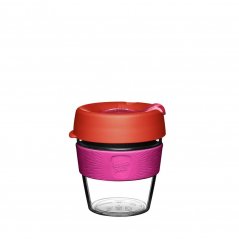 KeepCup Brew Daybreak S 227 ml-es kávés bögre piros fedéllel
