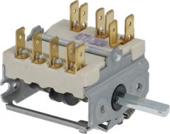 Rotary switch 0–3 positions MACFRIN, mat keramesche Kierper, aacht kombinéierte Schrauwen- a flache Klemmen an enger véiereckeger Welle