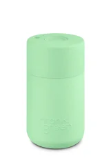 Frank Green Original Mint Gelato 340 ml thermal mug in a fresh green color, dishwasher safe.