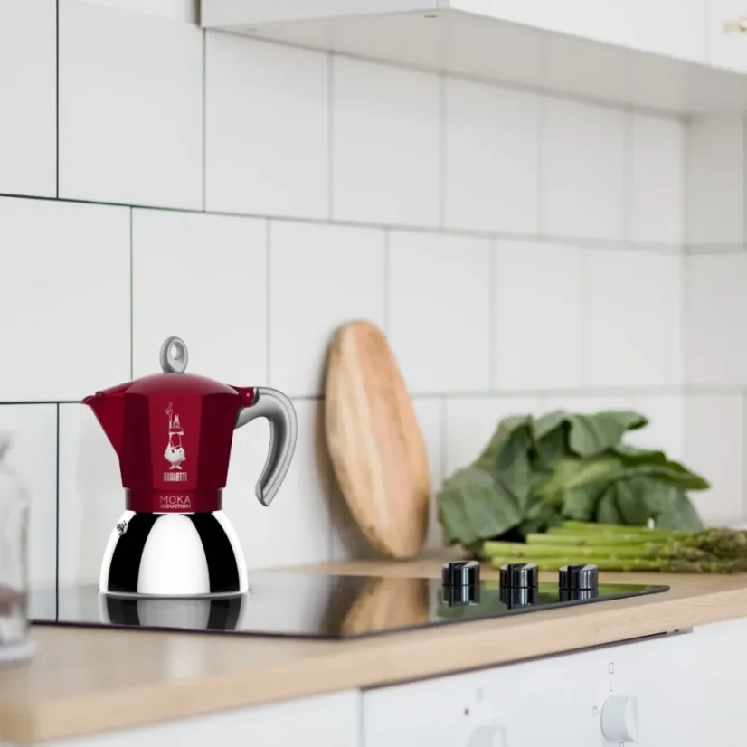Bialetti Moka Induction 2 šálky červená