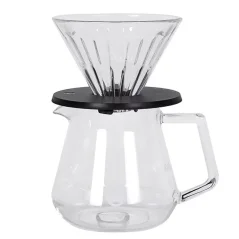 Timemore Crystal Eye Brewer Set - glass dripper + server size 01. Timemore Crystal Eye Brewer Set - glass dripper + server size 01.