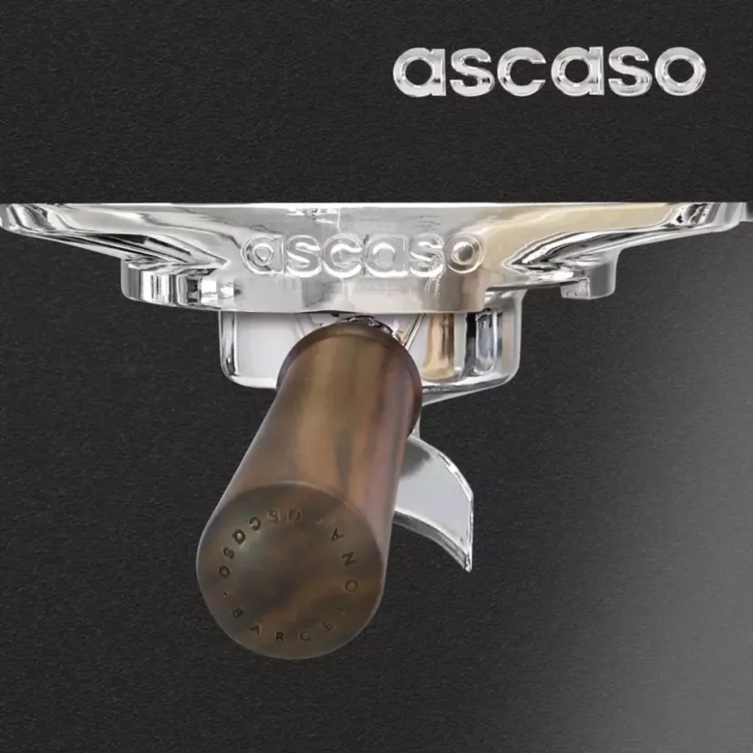 Haushalts-Espressomaschine Ascaso Steel UNO Black mit Edelstahlkessel, ideal für die Zubereitung von Espresso.