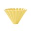 Dripper en céramique Origami M jaune - dripper japonais pour over