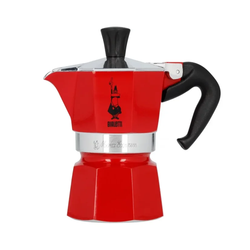 Bialetti Moka Express for 1 cup in red color