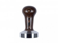 Heavy Tamper Wenge 53 mm for coffee tamping.